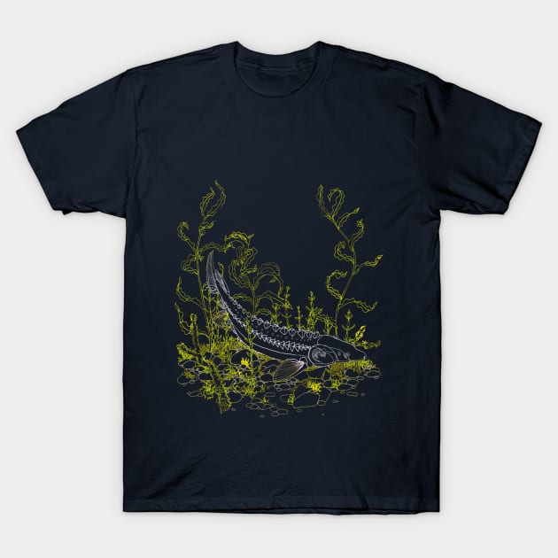 White Sturgeon T-Shirt by ThisIsNotAnImageOfLoss